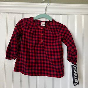Oshkosh long sleeved shirt 12 months